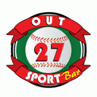 Out 27 Sport Bar logo vector logo