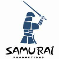 Samurai production logo vector logo