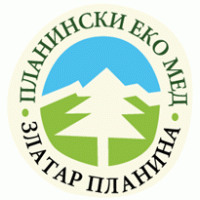 planinski eko med logo vector logo