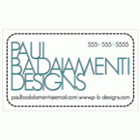 PB Designs 2008 logo vector logo