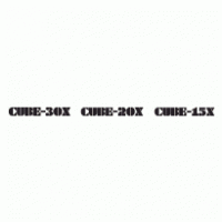 Cube-30X Cube-20X Cube-15X logo vector logo