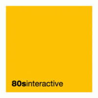 80s Interactive logo vector logo