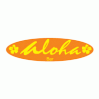 aloha bar logo vector logo