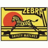 Zebra Safety Matches logo vector logo