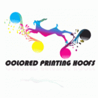 Colored Printing Hoofs logo vector logo