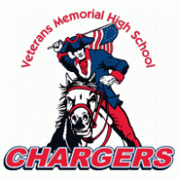 Veterans Memorial High School Chargers logo vector logo