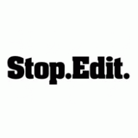 Stop.Edit. logo vector logo