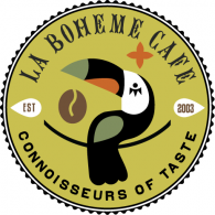 La Boheme Cafe logo vector logo