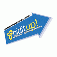 Biditup! logo vector logo