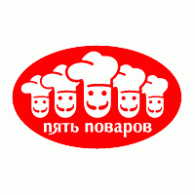 Five cooks logo vector logo