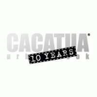 Cacatua 10 years logo vector logo