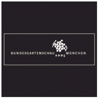 BUGA 2005 Bundesgartenschau München w/b logo vector logo