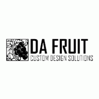 Da Fruit custom design solutions logo vector logo