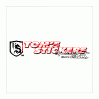 Tom’s stickers logo vector logo