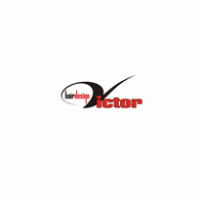 Victor hair design logo vector logo