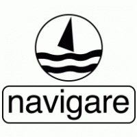 Navigare Black White logo vector logo