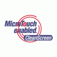 CleanScreen Microtouch enabled logo vector logo
