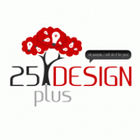 25PlusDesign logo vector logo