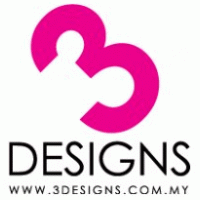 3 Designs logo vector logo