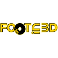Foot in 3D logo vector logo