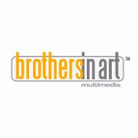 Brothers in art multimedia logo vector logo