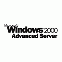 Microsoft Windows 2000 Advanced Server logo vector logo