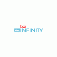 Blue infinity bar logo vector logo
