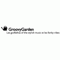 Groovy garden logo vector logo
