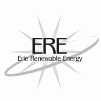 ERE Erie Renewable Energy b&w logo vector logo