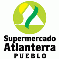 supermercado atlanterra logo vector logo