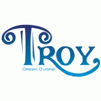 Troy Greek Cuisine logo vector logo