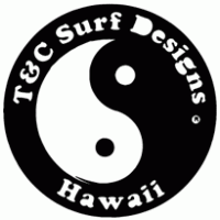 t&c surf designs logo vector logo