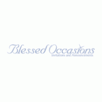 Blessed Occasions logo vector logo