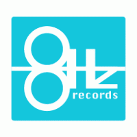 8hz records logo vector logo