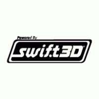 Powered by Swift 3D logo vector logo