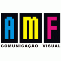 a m f comunicação visual logo vector logo