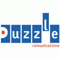 Puzzle comunicazione logo vector logo