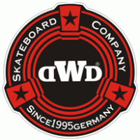 dwd skateboard company logo vector logo