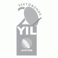 antes 20.YIL/antes 20 years logo vector logo