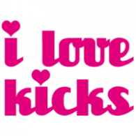 i love kicks logo vector logo