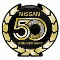 Nissan 50 Anniversary logo vector logo