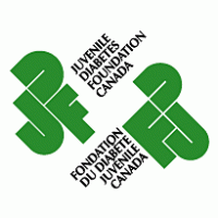 Fondation du diabete juvenile logo vector logo