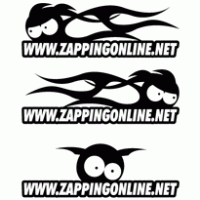 Zapping on line logo vector logo