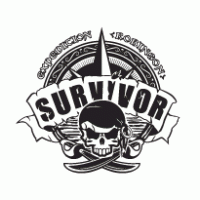Survivor Expedition Robinson (B&W) logo vector logo