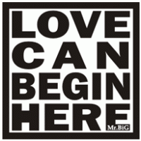 LOVE CAN BEGIN HERE logo vector logo
