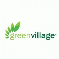 Green Village logo vector logo