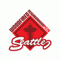 SEATTLE woodfired pizza logo vector logo
