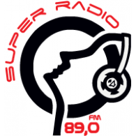 SUPER radio okrugli logo vector logo