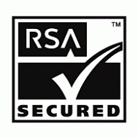 RSA Secured logo vector logo