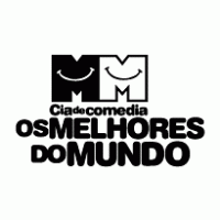 Cia de comedia OS MELHORES DO MUNDO logo vector logo